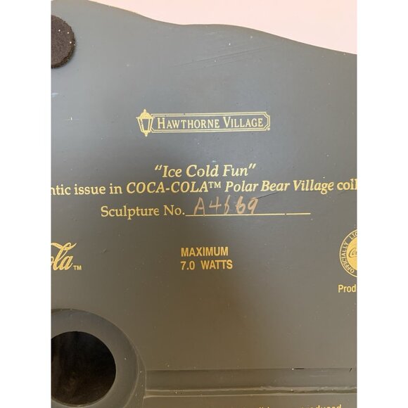 Hawthorne Village Coca-Cola Ice Cold Fun Vintage 2002 Scene w/COA & Light 78634 - Picture 8 of 10
